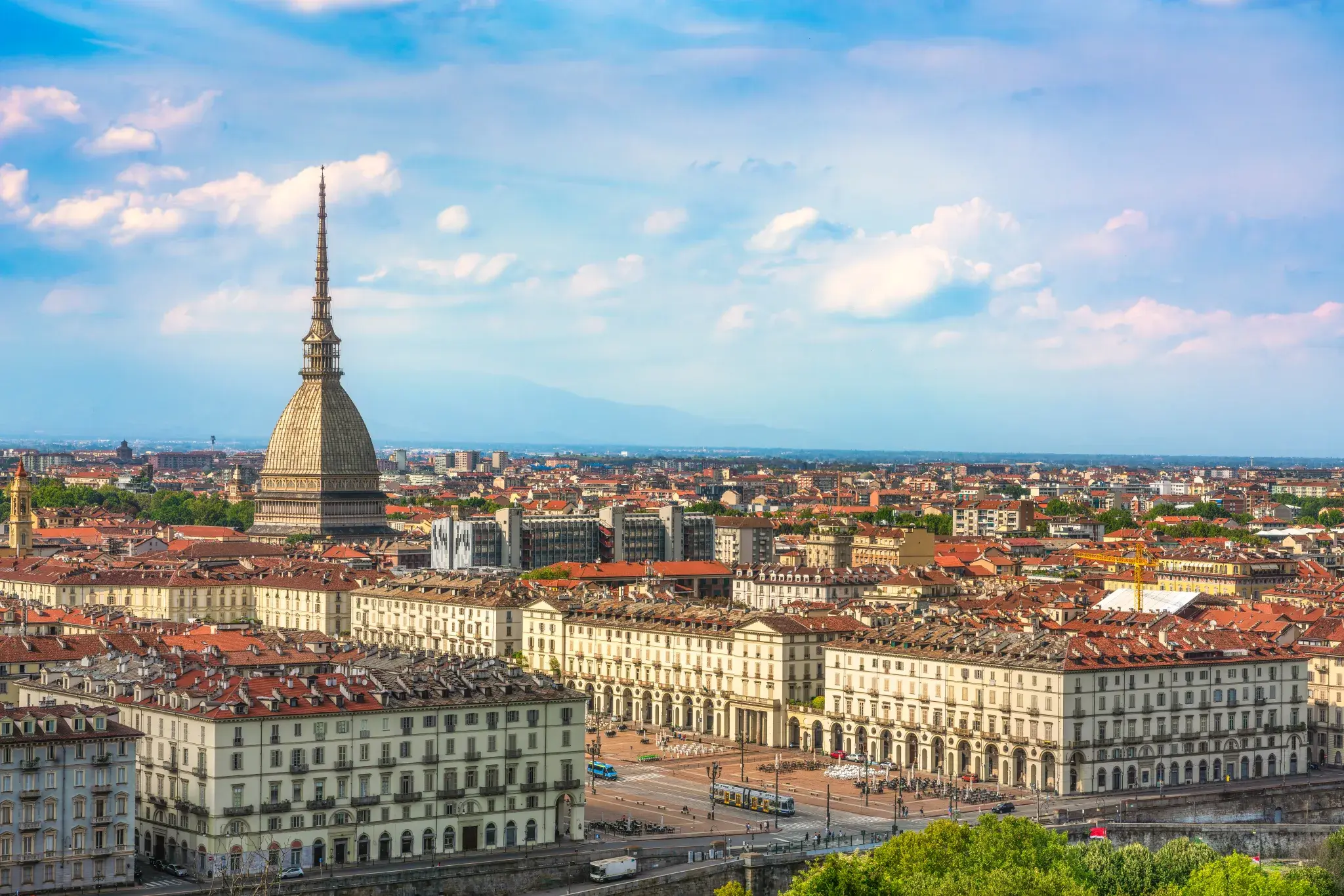 Skyline of Turin with the Mole Antonelliana