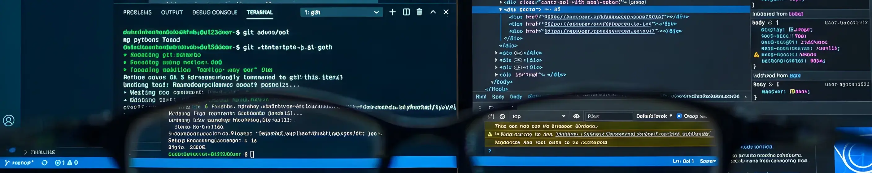 Developer coding on a MacBook laptop at a bright desk