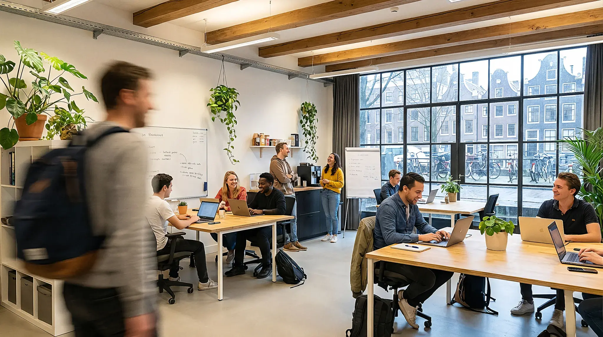 Nivara team collaborating in an open-plan office